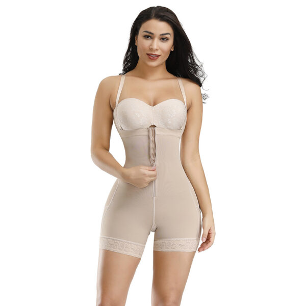 High Waist Hip Trousers Shoulder Strap Corsets Lace Plus Size Belly Pants - Image 4