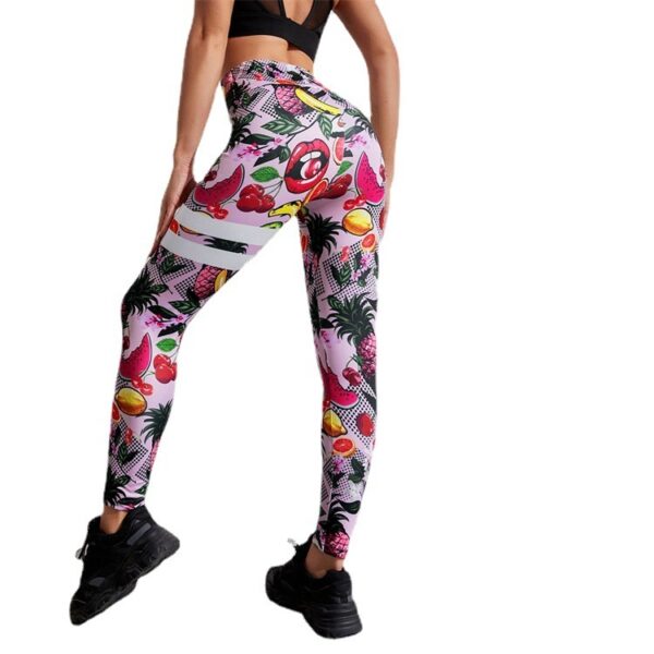 Running Workout Elastic Plus Size Yoga Leggings - Image 6