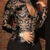 New Single Breasted Long Sleeve Slim Fit V-Neck Button-Up Shirt - Image 6
