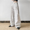 Striped All-matching Pressed Straight Wide-leg Pants - Image 2