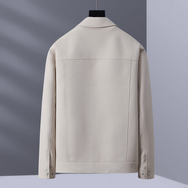 Short Work Clothes Casual Polo Collar Spring And Autumn Top Solid Color - Image 2