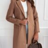 Simplicity Mid-length Button Woolen Coat Outerwear - Image 6