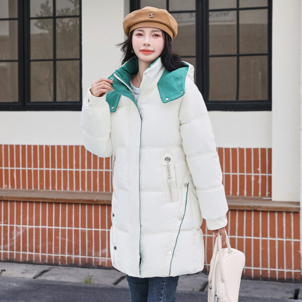 Winter Loose Down Cotton-padded Coat Women's Coat Mid-length Thickened - Image 8
