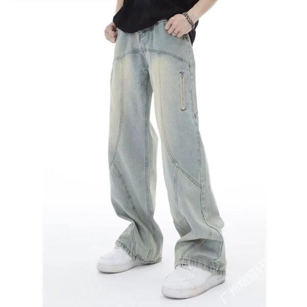 Women's Retro Straight American-style Wide-leg Jeans - Image 2