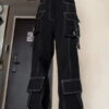 Women's Vintage Multi-pocket Jeans - Image 6