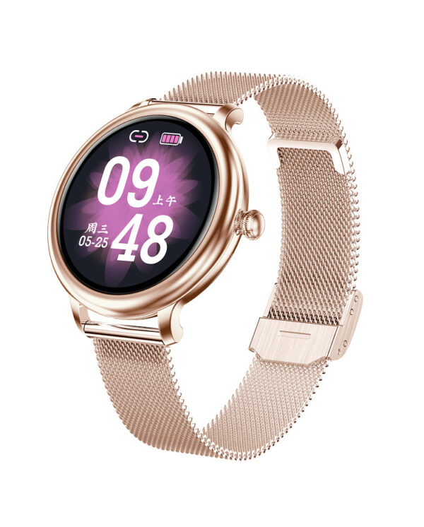 Smart Full Circle Touch Screen Heart Rate Sleep Monitoring Female Watch - Image 5