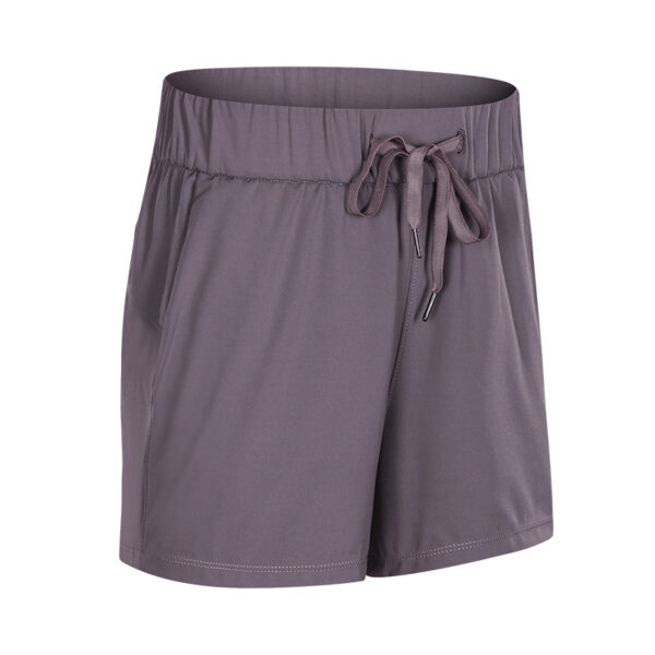 Lace Wide Loose Sports Shorts Women Stretch Breathable Gym Training Yoga Shorts - Image 3