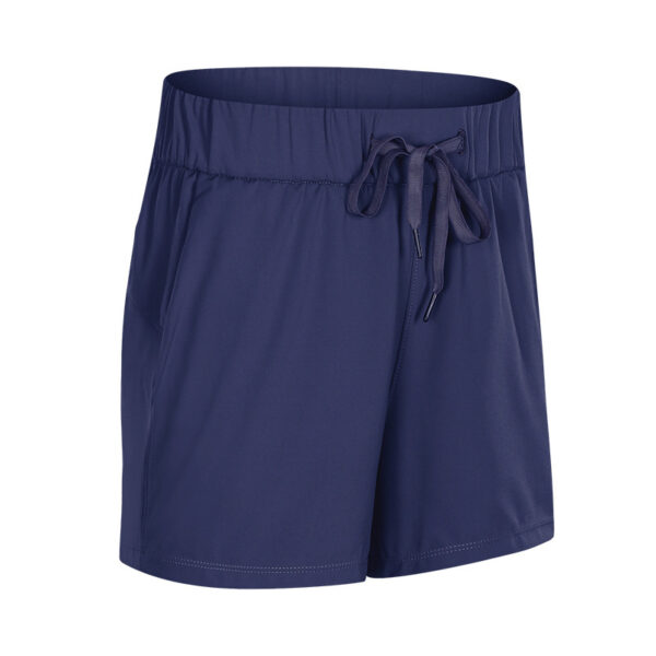 Lace Wide Loose Sports Shorts Women Stretch Breathable Gym Training Yoga Shorts - Image 6