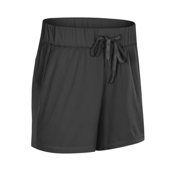 Lace Wide Loose Sports Shorts Women Stretch Breathable Gym Training Yoga Shorts - Image 2