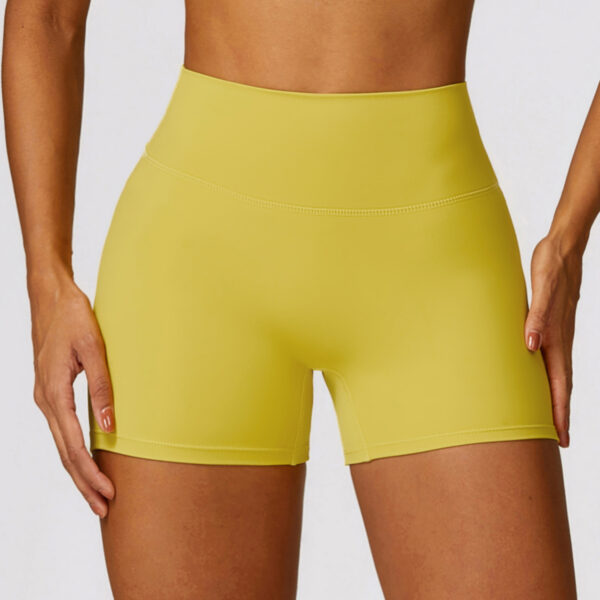 High Waist Yoga Shorts Belly Contracting Peach Hip Lifting Sport Shorts - Image 6