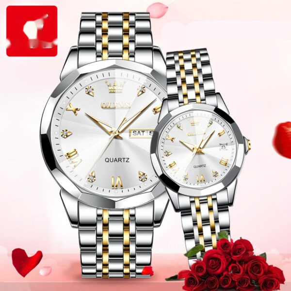 Quartz Watch Valentine's Day Gift Couple Watch Men - Image 3