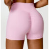 High Waist Yoga Shorts Belly Contracting Peach Hip Lifting Sport Shorts - Image 5