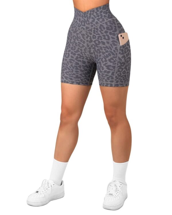 Women's Cross Sports Tight Short Belt Pockets - Image 7