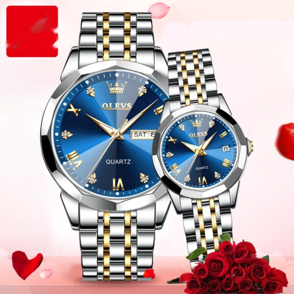Quartz Watch Valentine's Day Gift Couple Watch Men - Image 2