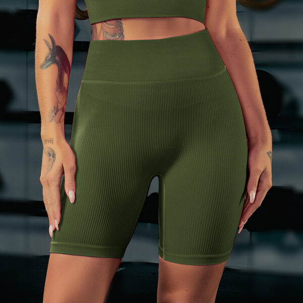 Hip Lift Yoga Gym Training Suit Outdoor Running Cycling Shorts - Image 4