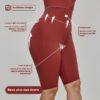 Nylon Plus Size Sports Shorts High Waist - Image 2