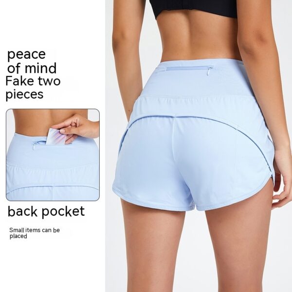 Fitness Sports High Waist Anti-exposure Quick-drying Shorts - Image 2