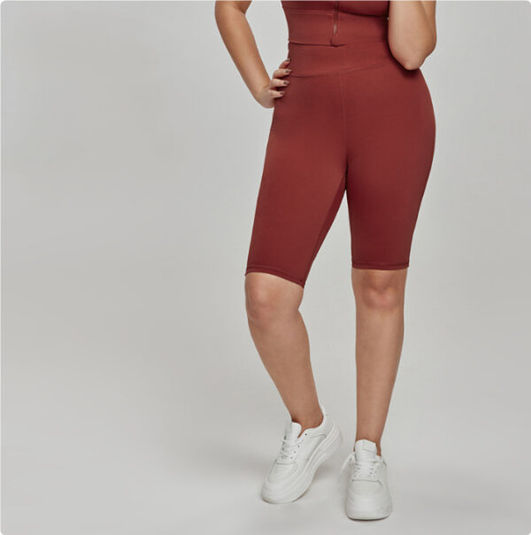 Nylon Plus Size Sports Shorts High Waist - Image 10