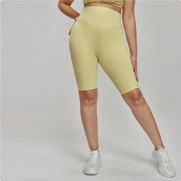 Nylon Plus Size Sports Shorts High Waist - Image 9