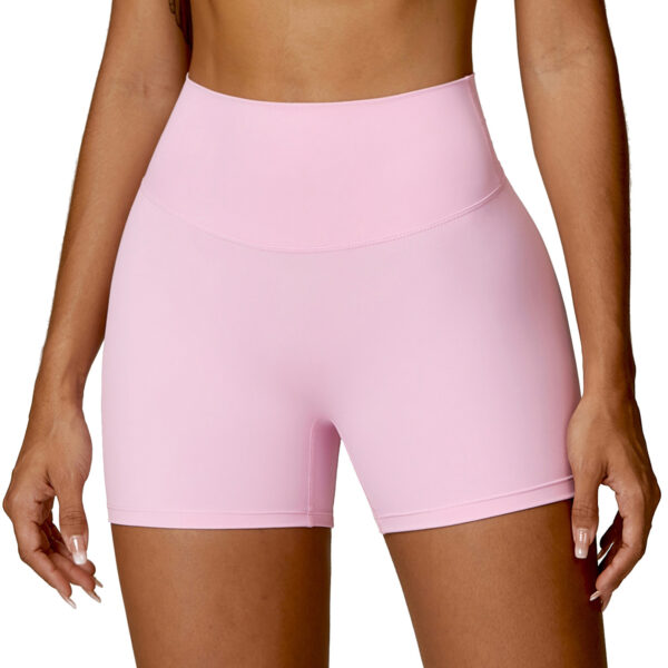 High Waist Yoga Shorts Belly Contracting Peach Hip Lifting Sport Shorts - Image 10